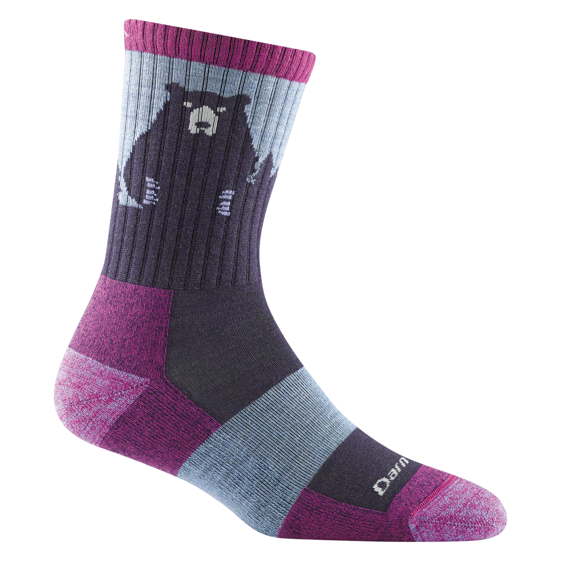 Darn Tough Women's Bear Town Micro Crew Lightweight With Cushion