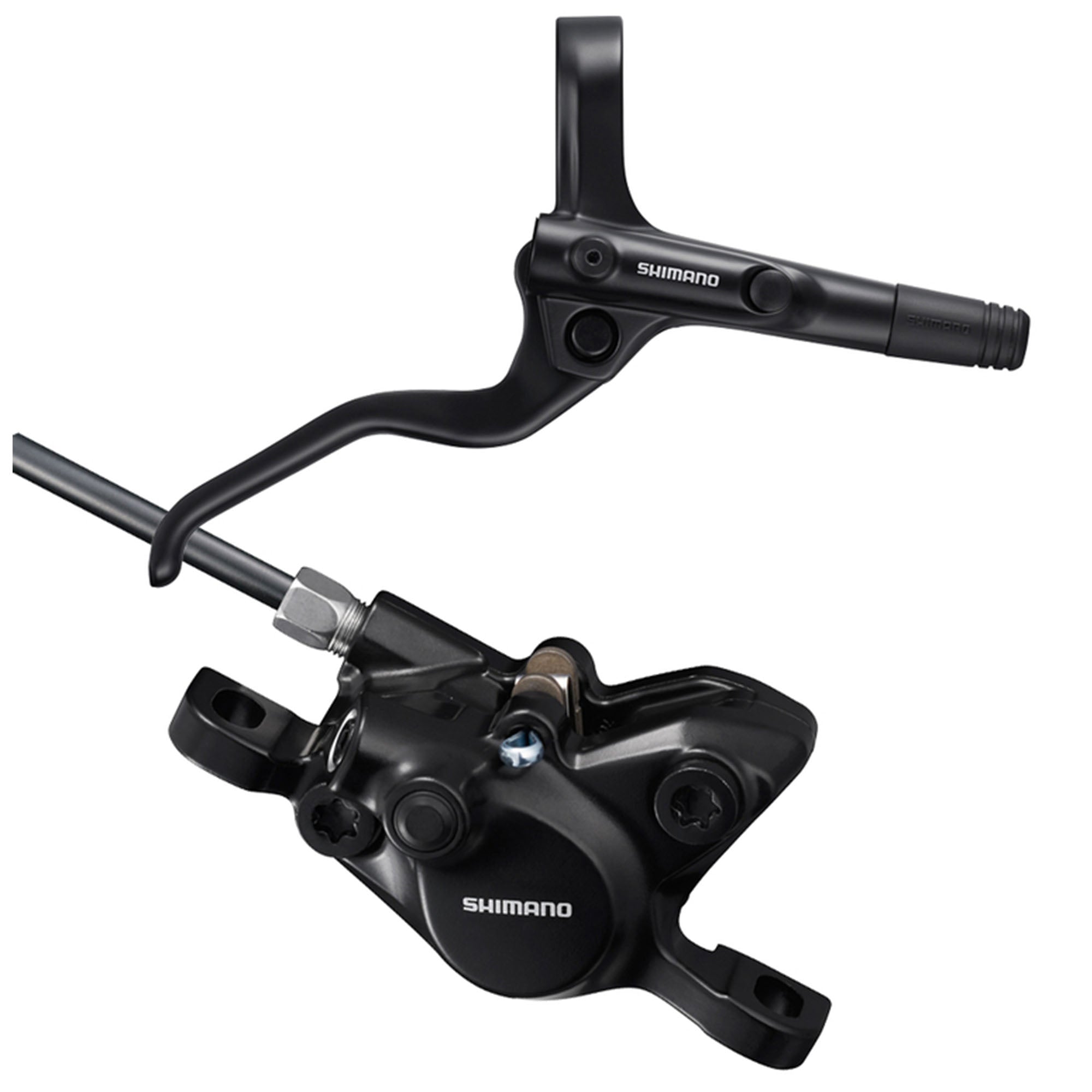 Shimano BR-MT200 Disc Brake and BL-MT201 Lever - Front, Hydraulic, 2-Piston, Post Mount, Black