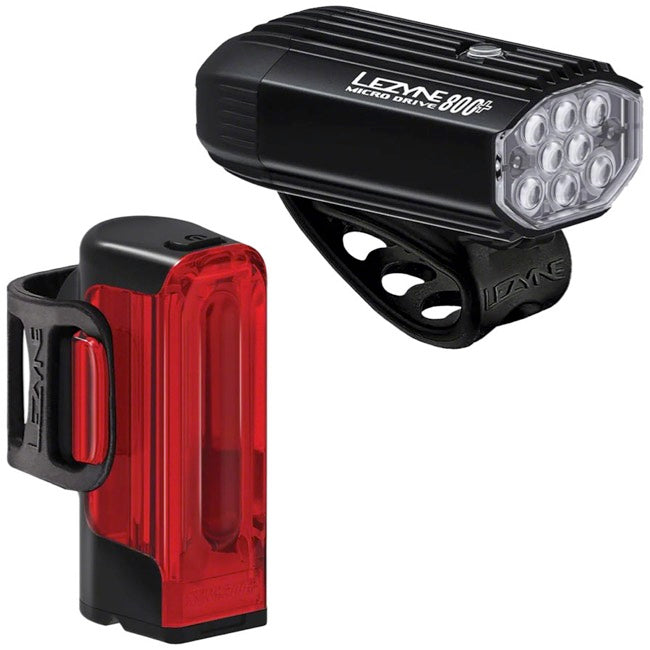 Lezyne Micro Drive 800+/Strip Drive 300+ Combo