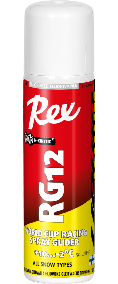 Rex Rg12 Yellow Spray Ski Glide Wax -150Ml -Past Season