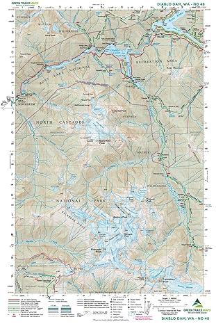 Green Trails Maps Diablo Dam WA No. 48