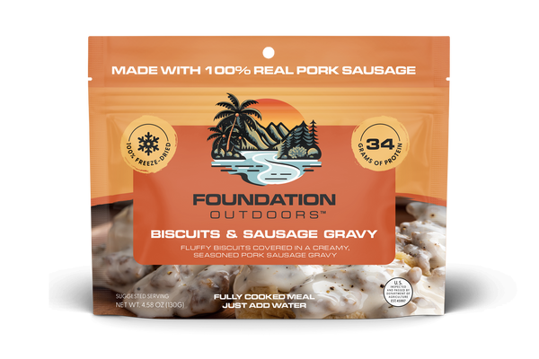 Foundation Outdoors Biscuits & Sausage Gravy Meal