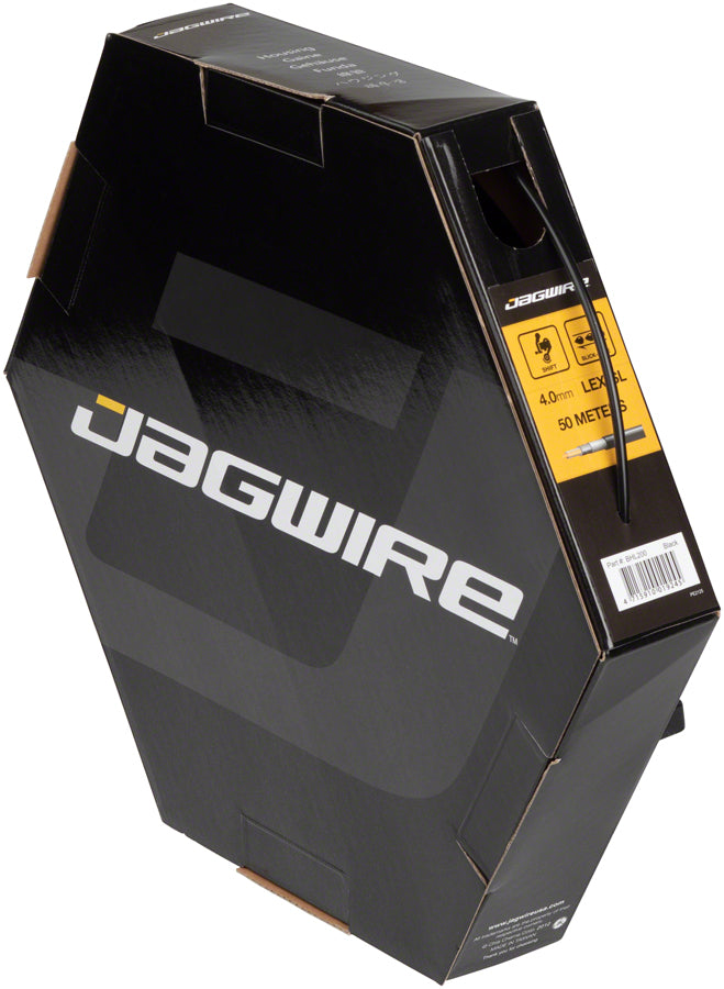 Jagwire 4mm Sport Derailleur Housing with Slick-Lube Liner 50M File Box Black