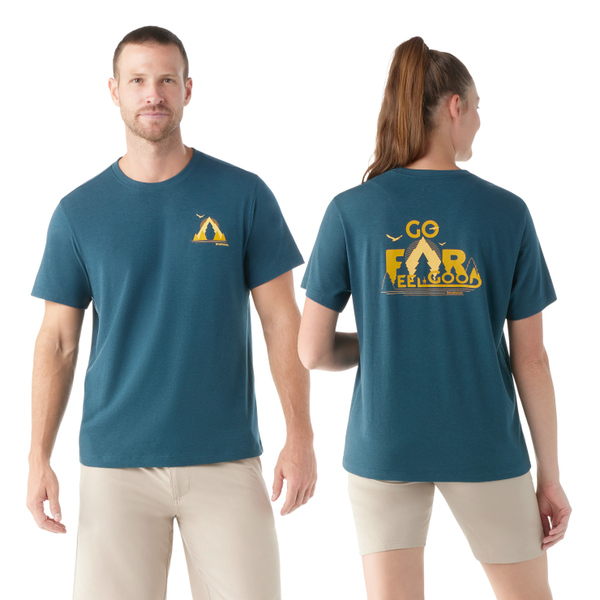 Smartwool Men's Merino Sport Go Far Feel Good Summit Short Sleeve Graphic Tee