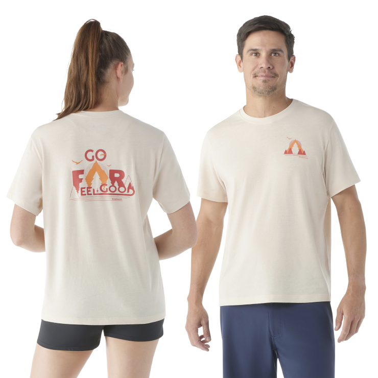 Smartwool Men's Merino Sport Go Far Feel Good Summit Short Sleeve Graphic Tee