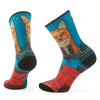 Smartwool Hike Geo Fox Print Crew Socks Women's