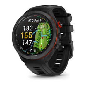 Garmin Approach S70- 47 mm Black Ceramic Bezel with Black Silicone Band