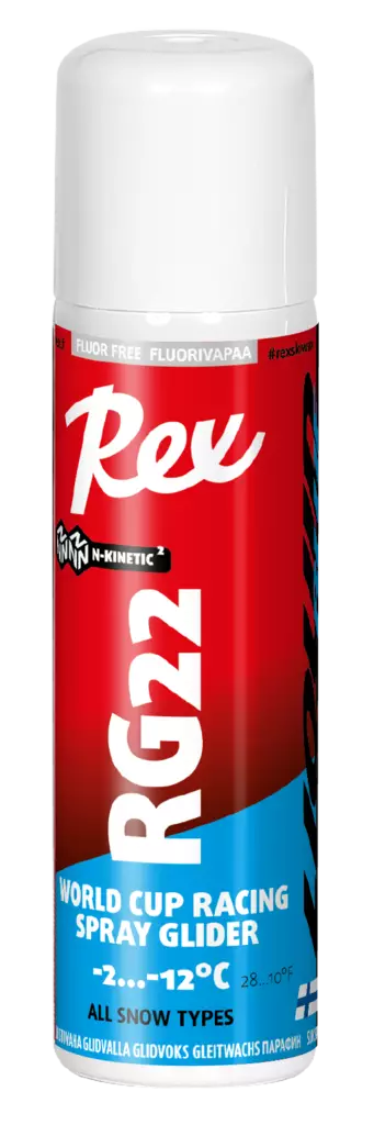 Rex Rg22 Blue Spray Ski Glide Wax -150Ml -Past Season