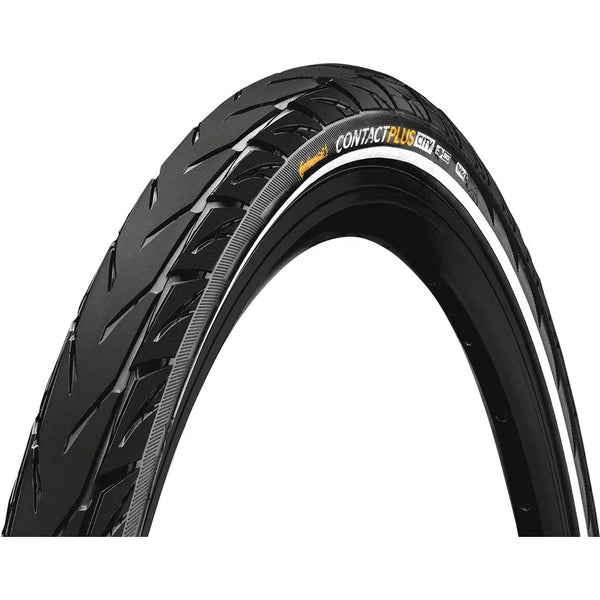 Continental Contact Plus City Tire Clincher Wire SafetyPlus Breaker E50