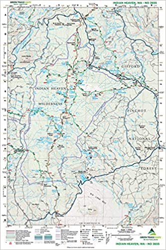 Green Trails Indian Heaven WA 365S - Ascent Outdoors LLC