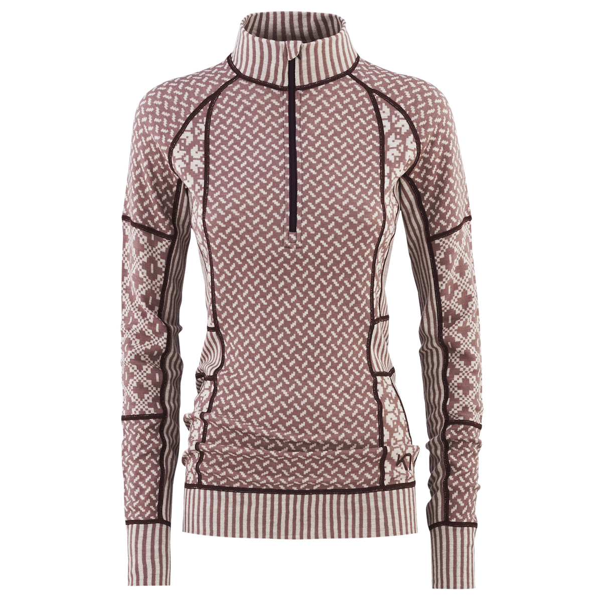 Kari Traa Smekker Half Zip Baselayer - 100% Merino Wool