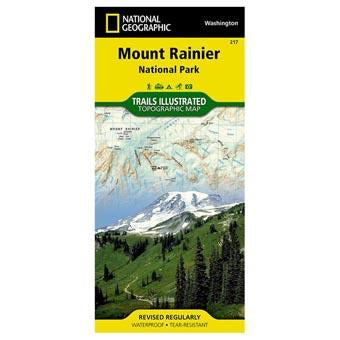 NAT GEO - MOUNT RAINIER NP MAP - Ascent Outdoors LLC