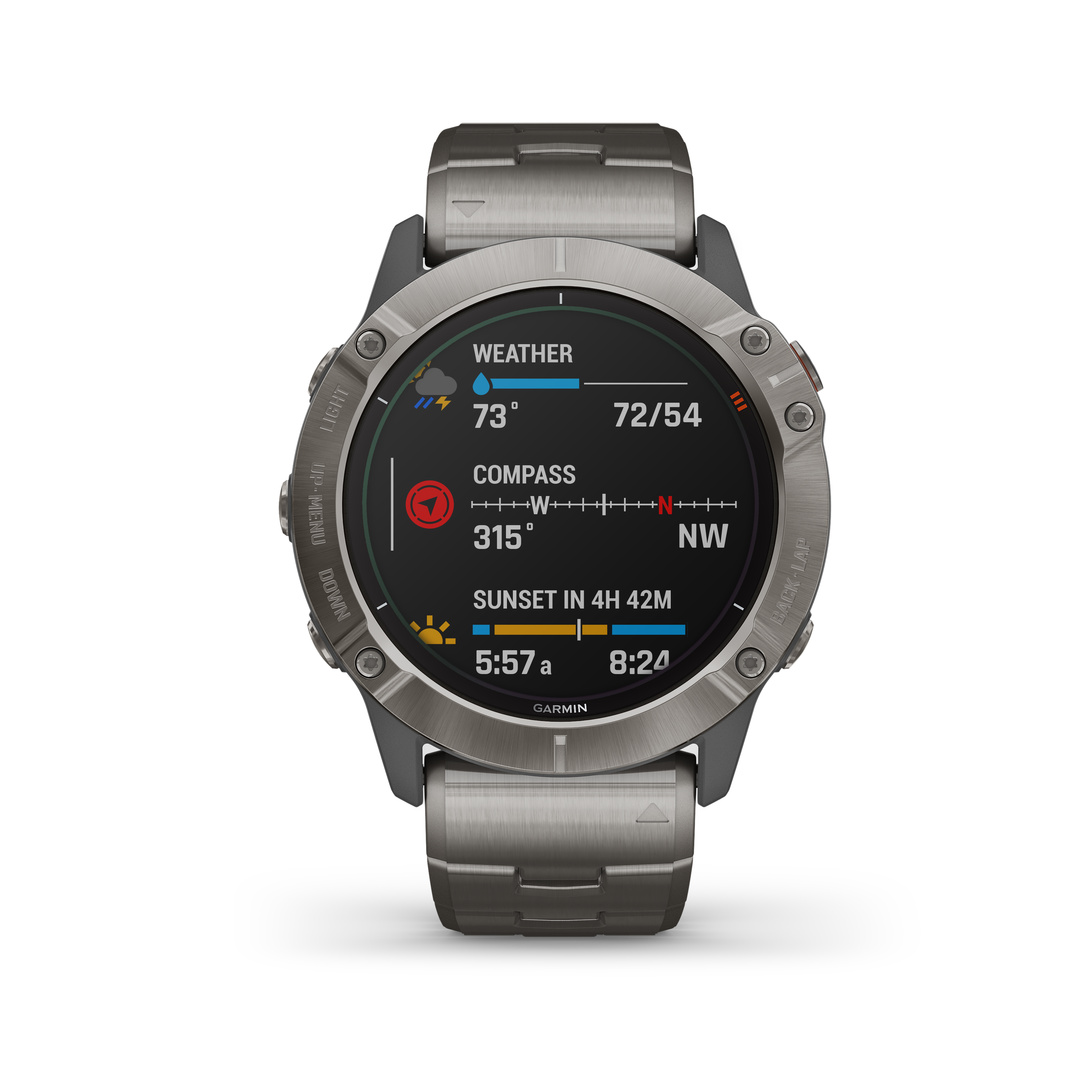 Garmin Fenix 6X Sapphire Multisport GPS Watch - Ascent Cycles