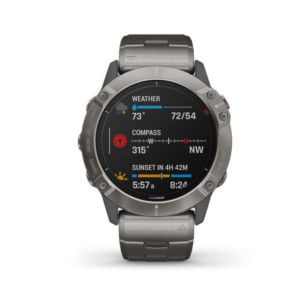 Garmin Fenix 6X Sapphire Multisport GPS Watch - Ascent Cycles