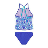 Speedo Printed High Neck Tankini Set