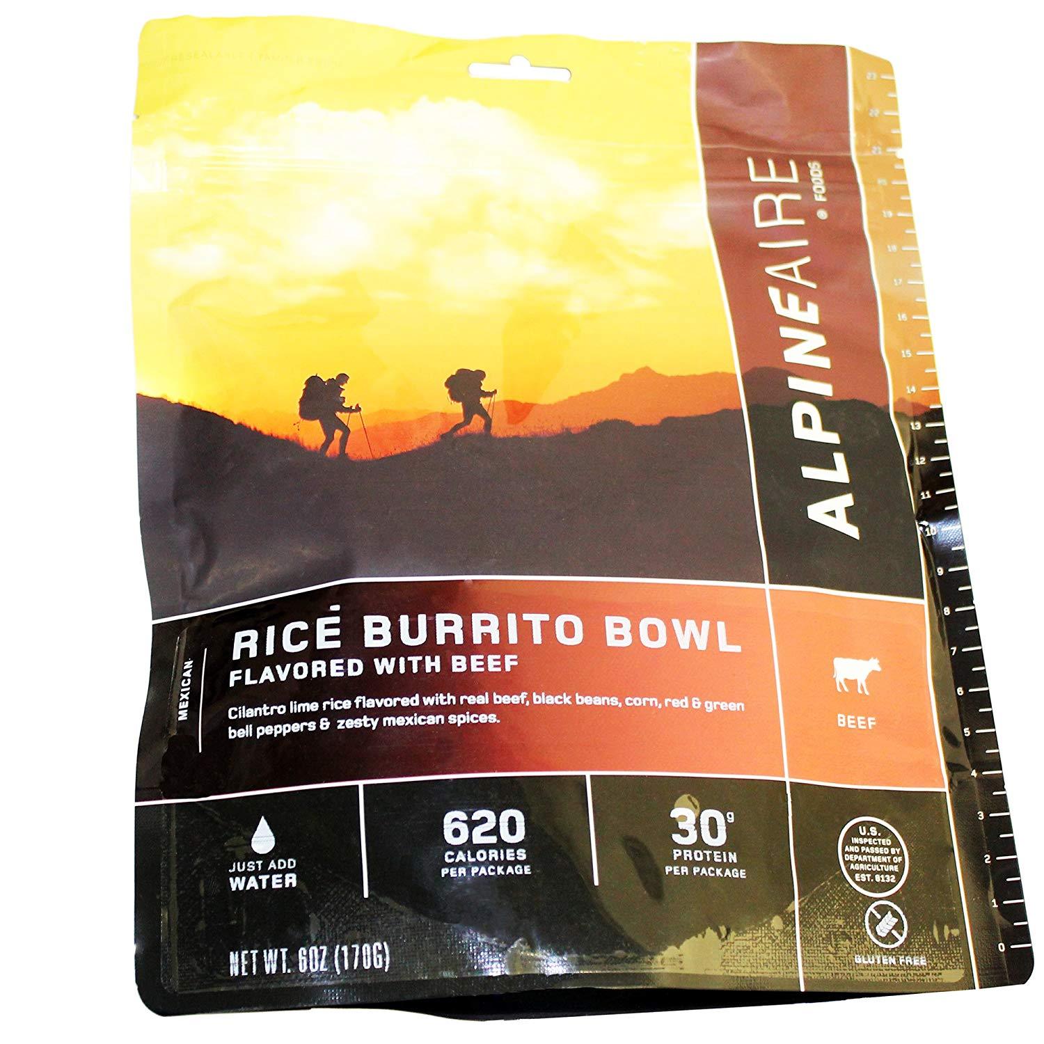 Beef and Rice Burrito Bowl Meal - 2 Servings - Ascent Outdoors LLC
