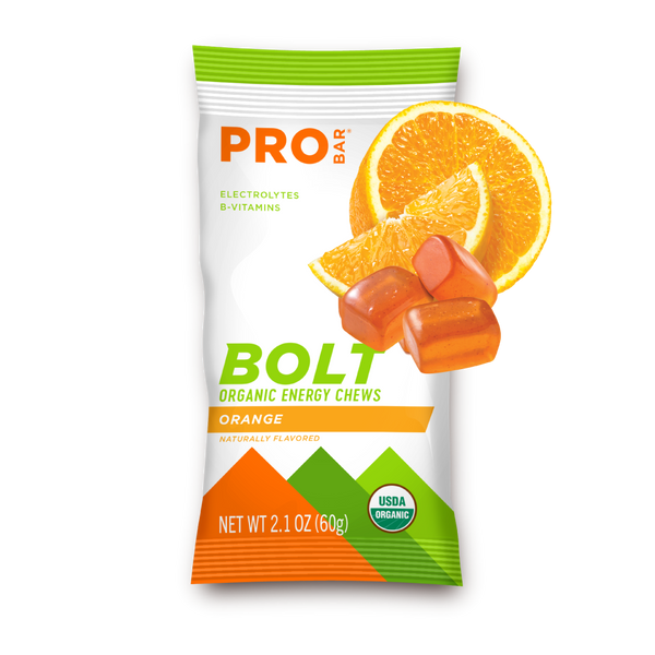 Probar Orange Bolt Organic Energy Chews