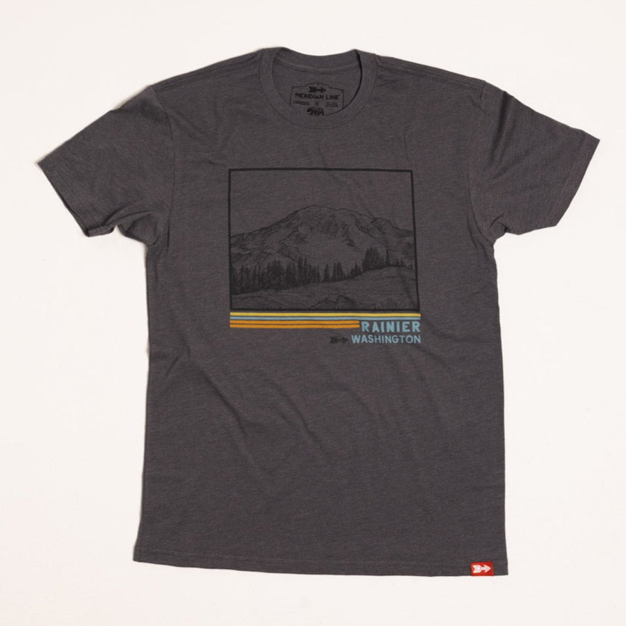 Meridian Line Mount Rainier s/s Tee-Men's