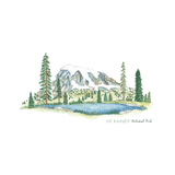 Erin Vaughan 2022 National Park Print Mt Rainier