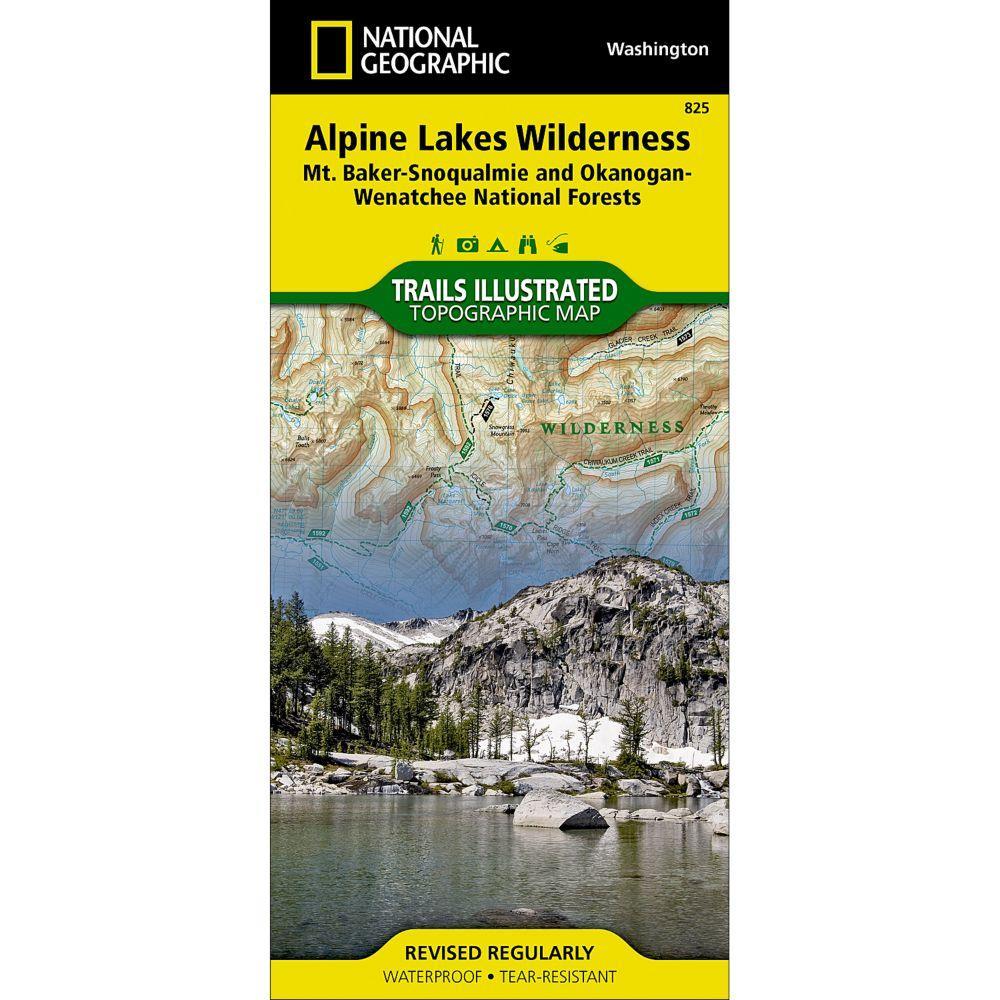 NAT GEO - ALPINE LAKES WILDERNESS MAP - Ascent Outdoors LLC