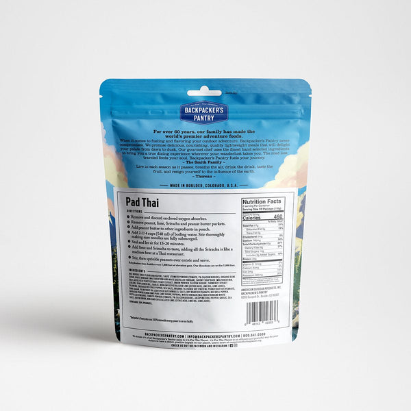 Backpacker's Pantry Pad Thai - Ascent Outdoors LLC
