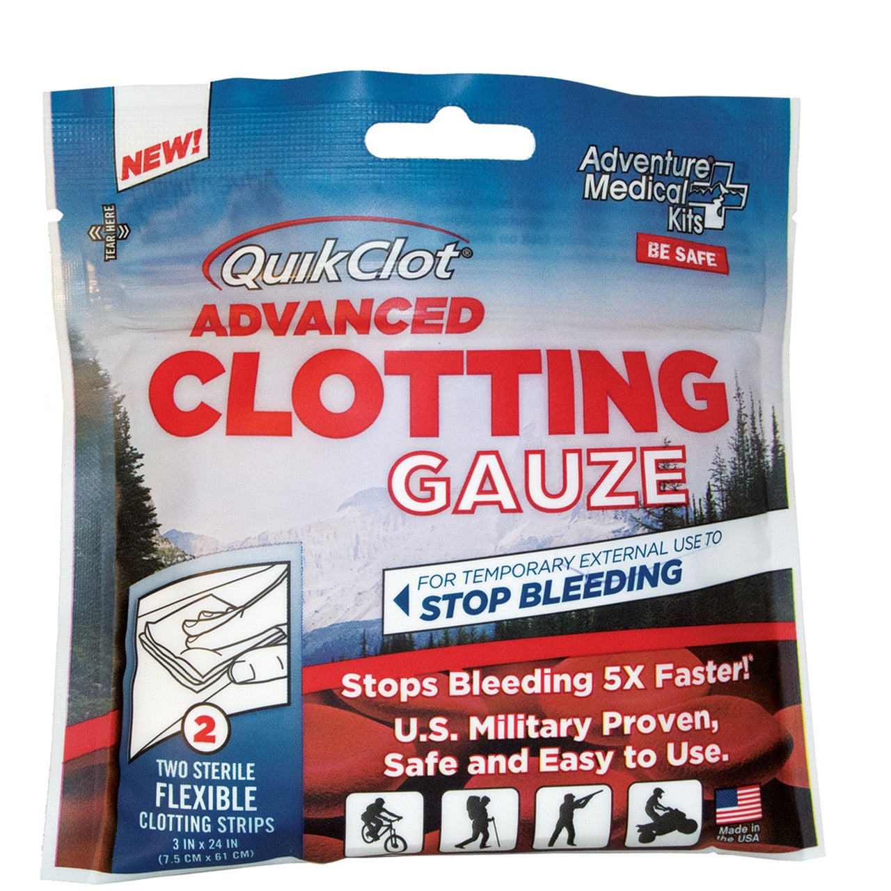 Adventure Medical Quikclot Gauze 3