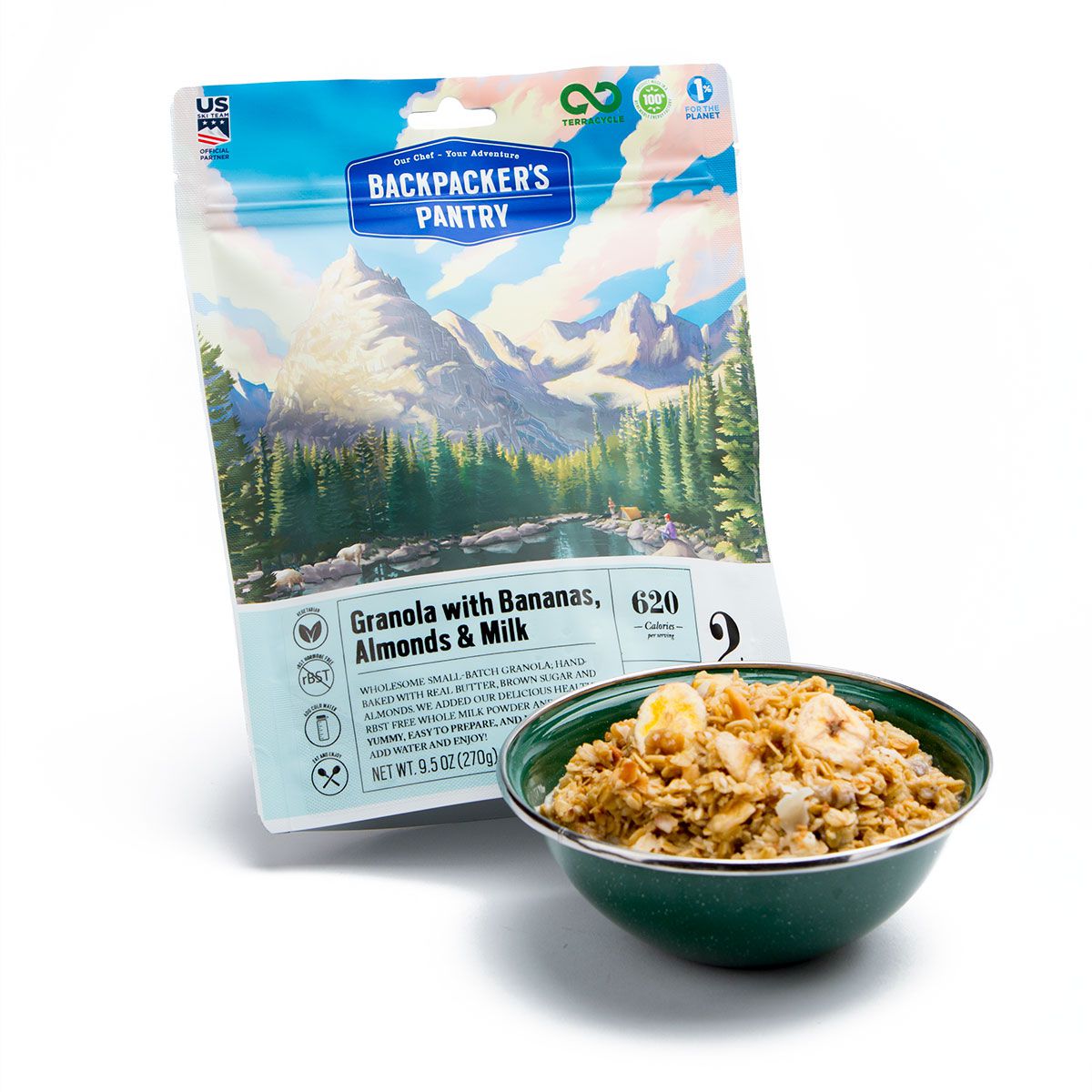 Backpacker's Pantry Granola W/ Milk & Bananas 2P - Ascent Outdoors LLC