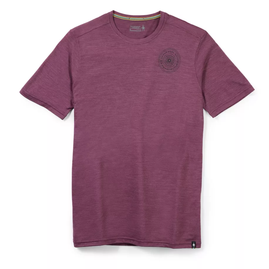 Smartwool Men's Merino Sport Go Far Feel Good Spokes Short Sleeve Graphic Tee
