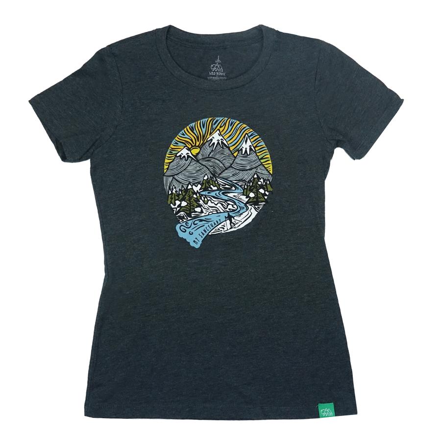 Wild Tribute My Sanctuary Short Sleeve T-Shirt Women's - Ascent Outdoors LLC